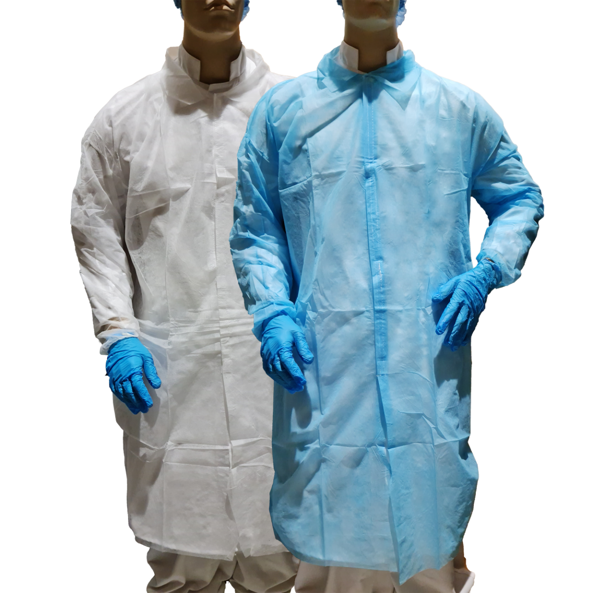 Food maker Disposable labcoats with velcro - elastic cuff - ctn 100 