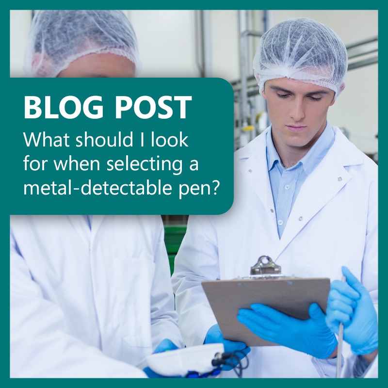 What should I look for when selecting a metal detectable pen